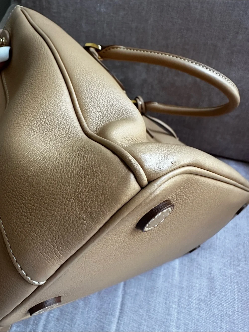 Prada Tan Leather Large Galleria Satchel in Soft Calfskin Leather